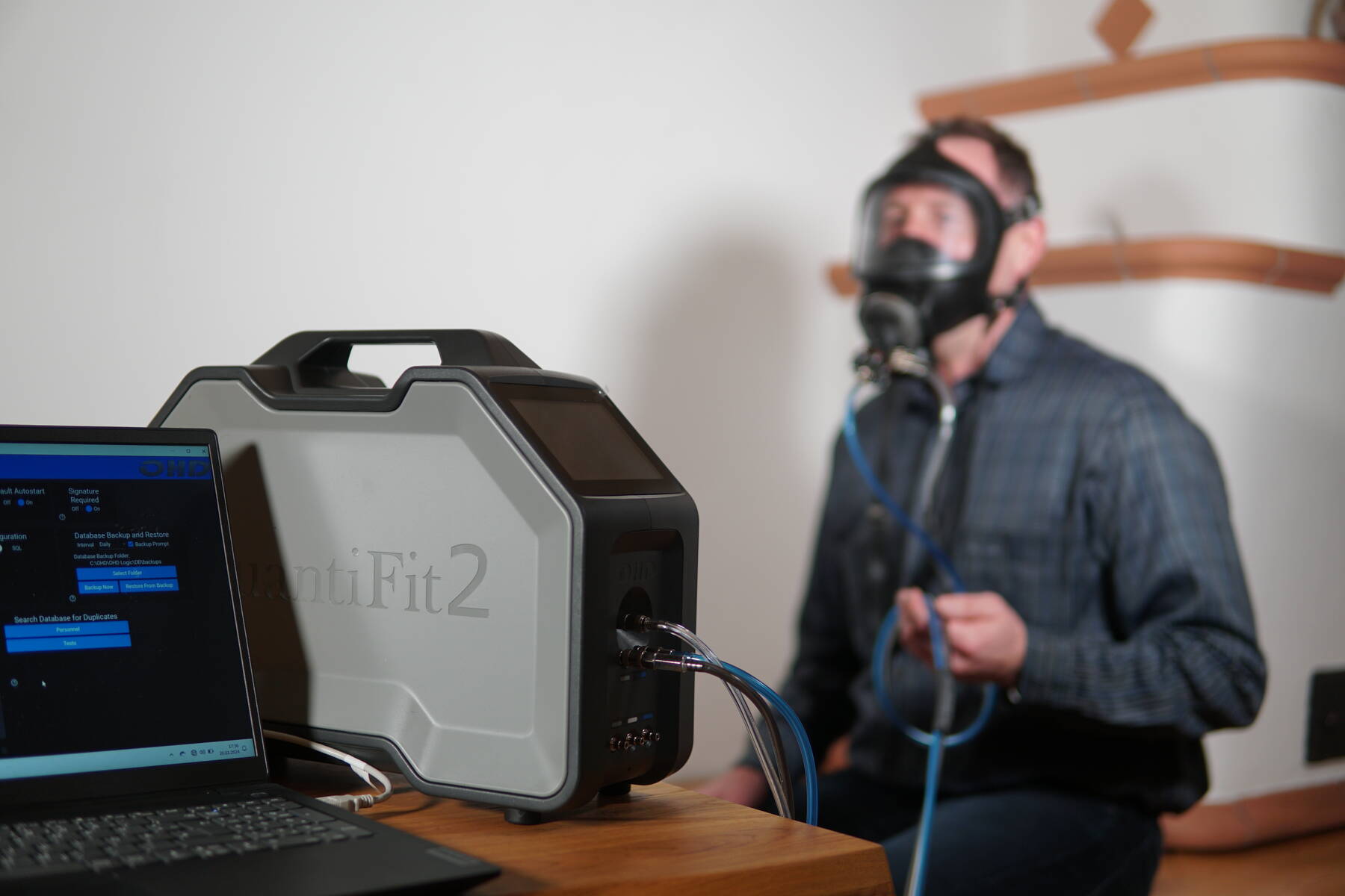 Teststand Fit-Test nach DGUV